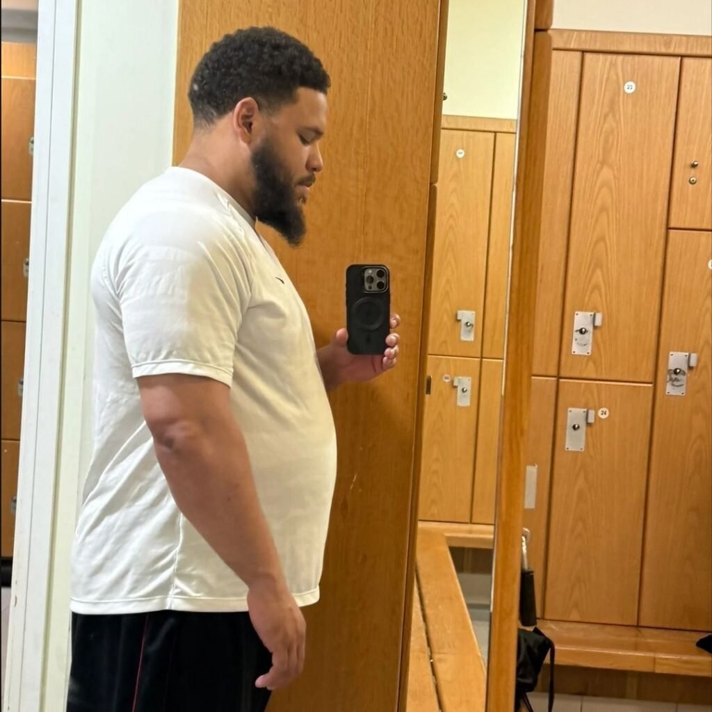 Ibrahim Before his fitness transformation